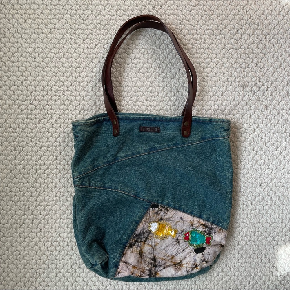 Morgan de Toi denim tote bag